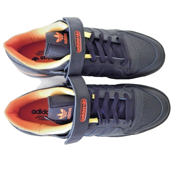 Adidas Originals FORUM Low Sneaker Core Black Seismic Orange Men’s 12 US NEW - Picture 5 of 14
